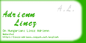 adrienn lincz business card